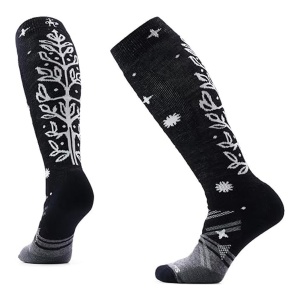Sosete Schi Femei Smartwool Ski Ice Blossom Over The Calf Black
