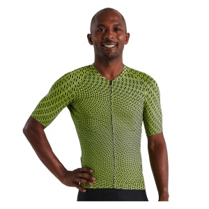 Specialized - tricou ciclism maneca scurta pentru barbati SL Bicycledelics Jersey - hyper verde negru - Img 2