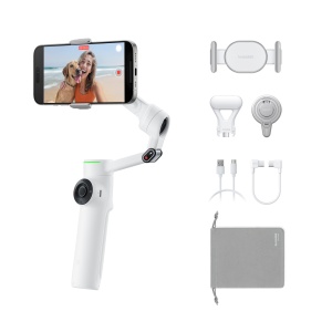 Stabilizator smartphone Insta360 Flow 2 Pro Creator Bundle - alb Arctic White