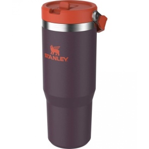 Stanley - termos tip sticla cu pai - Iceflow Flip Straw Tumbler - Plum - 890 ml - Img 2