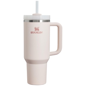 Stanley - termos tip sticla cu pai - Quencher H2.0 Flowstate Tumbler - Rose Quartz - 1.18 L