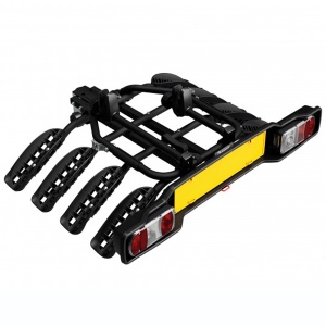 Suport 4 biciclete Peruzzo Siena 668/4N cu prindere pe carligul de remorcare, Negru - Img 3