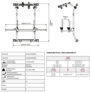 Suport biciclete autorulota Menabo Tremont Peugeot Boxer 2015+ - Img 9