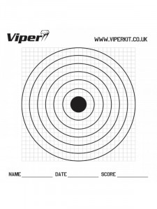 Suport Ţintă 17x17cm aer comprimat Viper - Img 2