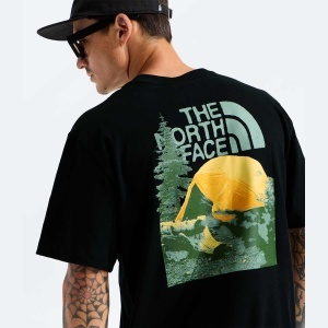 The North Face - tricou - Pitch A Tent Relaxed Tee - Black - L - Img 5