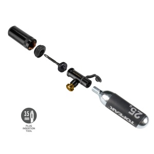 Topeak - set scule reparatii si antipana bicicleta MTB tubeless 2 in 1 Tubi Master X (TUBMSX2) - negru gri - Img 6