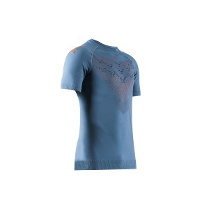 TRICOU ALERGARE TWYCE RUN MEN MINERAL BLUE/ORANGE