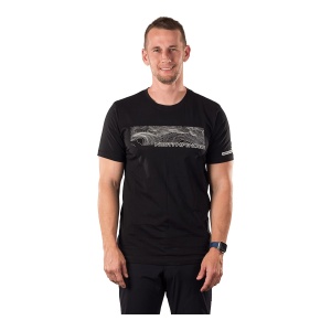 Tricou Barbati Northfinder Hiking From Organic Cotton Amad Black - Img 2