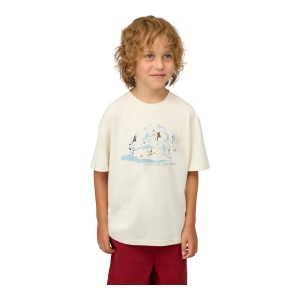 Tricou Copii Mammut Base Climbing Alb