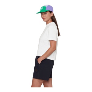 Tricou Femei Mammut Base Cropped Glacier Alb - Img 4