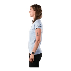 Tricou Femei Northfinder Hiking From Organic Cotton Maryb Lightblue - Img 2
