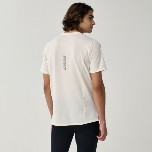 Tricou tehnic alergare Brooks High Point Short Sleeve 2.0 bărbați - crem - Img 2