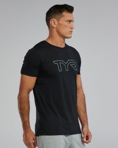 Tricou tehnic TYR Ultrasoft Lightweight - negru | confortabil și durabil - Img 4