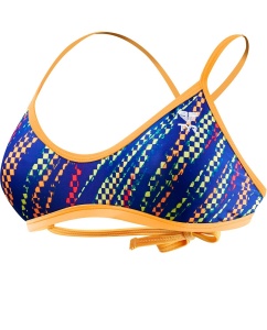 TYR - bustiera - Sassari Tieback Top - albastru galben - Img 1