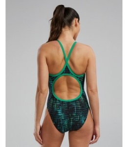 TYR - costum baie intreg pentru femei - Diamondfit - Atrix - albastru I verde - Img 2