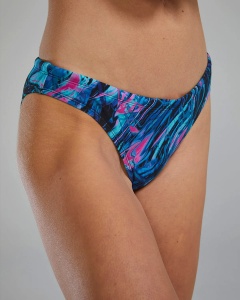 TYR - costum inot dama tip bikini - slip - Durafast Elite Classic Bikini Bottom Marmaris - Blue | Pink - L - Img 8