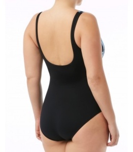 TYR - costum intreg - Tremiti Scoop Neck Controlfit - negru gri - Img 2