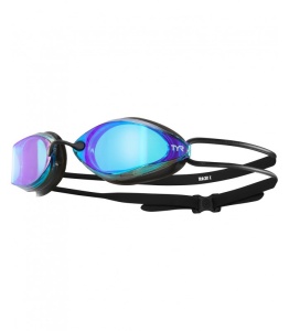 TYR ochelari de compentitie Tracer X metalizati albastru/negru