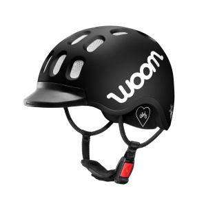 Woom - casca ciclism copii - negru alb