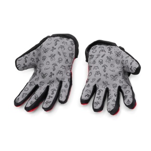 Woom - manusi ciclism copii tens bike gloves - mov negru gri - Img 2