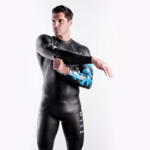 Z3R0D - costum neopren barbati Archi wetsuit - negru albastru - Img 2