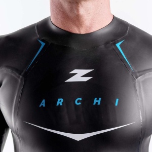 Z3R0D - costum neopren barbati Archi wetsuit - negru albastru - Img 6