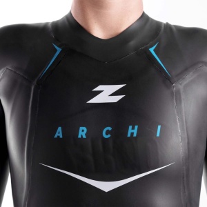 Z3R0D - costum neopren femei Archi wetsuit - negru albastru - Img 8