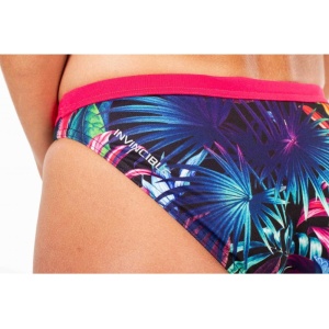 Z3R0D - slip Costum baie femei two pieces - verde roz albastru tropadelic - Img 5