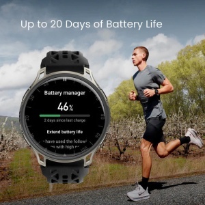 Amazfit Cheetah 2 Pro, ceas smartwatch alergare GPS dual-band, carcasa titan - Titanium 48mm - Img 9