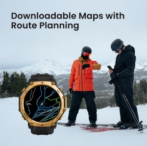Amazfit T-Rex 3 Pro, ceas smartwatch sport GPS outdoor - negru Black Gold - Img 8