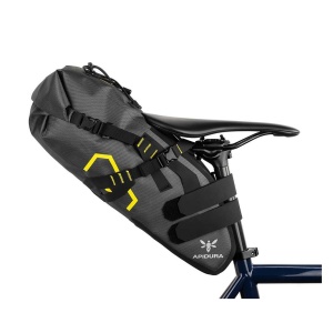 Apidura - geanta bicicleta cu prindere sub sa, Expedition Saddle Pack 14 litri - gri negru galben - Img 2