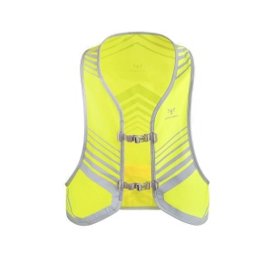 Apidura - vesta reflectorizanta ciclism Packable Visibility Vest, dimensiune L-XL - verde fluo gri