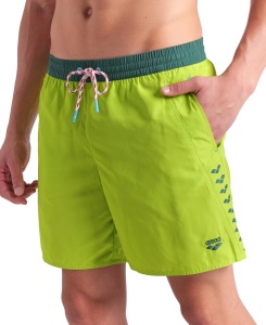 Arena - short inot barbati - Team Stripe Beach Boxer - Arctic-Lime-Mangrove - Img 4