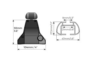 Bare transversale Menabo Omega Aluminiu pentru Toyota Prius +, 5 usi, model 2012-2015 - Img 7