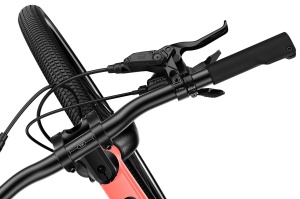 Bicicleta copii Woom 5 Explore cu roti 24" portocaliu Neon Coral - Img 5