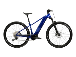 Bicicleta Electrica MTB Kross Influx HYB 4.0 800 27.5 inch albastra Shimano Deore