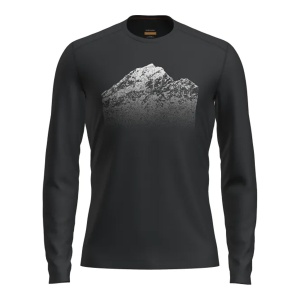 Bluza Barbati Icebreaker Mer 200 Oasis Ls Crewe Rising Light Black
