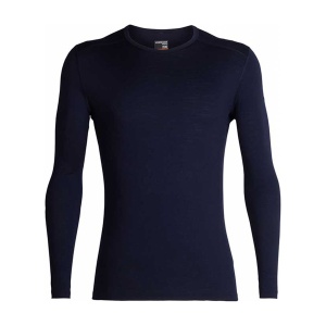 Bluza Barbati Icebreaker Merino 200 Oasis Crewe Thermal Navy