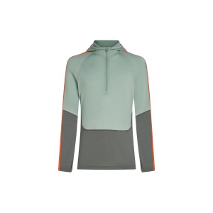 BLUZA BARBATI M MERINO 200 SONEBULA LS HALF ZIP HOOD GALAXY/MOSS/BLAZE/CB