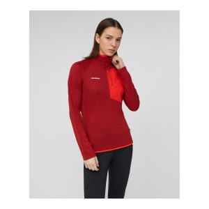 Bluza Femei Mammut Aenergy Light Ml Half Zip Pull Dark Mammut Red-Mammut Red - Img 2