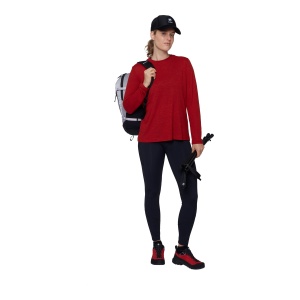 Bluza Femei Mammut Massone Light Longsleeve Dark Mammut Red - Img 6