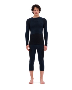 Bluză tehnică CEP Ski Merino Base Layer mânecă lungă | lână merino - black - Img 4