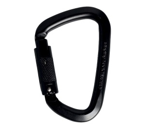 Carabinieră Singing Rock de oțel 50kN Triple Lock, cod K4081 Black