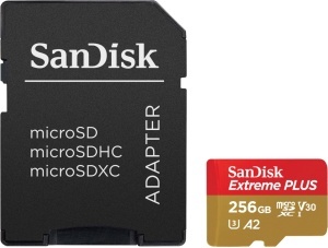 Card de memorie SanDisk Extreme PLUS microSDXC 256 GB, cu adaptor SD - Img 2
