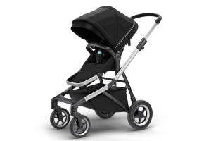 Carucior Thule SLEEK Cadru Gri si Copertina Midnight Black - Img 4