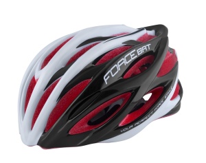 Casca Force Bat Negru/Alb/Rosu L-XL (57-61 cm)