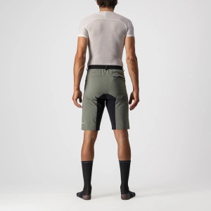 Castelli - pantaloni ciclism scurti largi - Unlimited Baggy Short - forest gray - M - Img 2