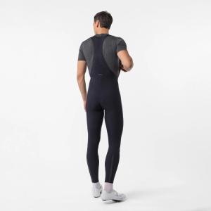 Castelli - pantaloni lungi cu bretele - Thermowoven Bibtight - negru - 3XL - Img 7