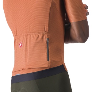 Castelli - tricou ciclism cu maneca scurta pentru barbati Espresso Jersey - maro deschis mocha gri inchis - Img 7