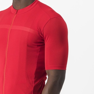 Castelli - tricou ciclism maneca scurta regular fit - Classifica Jersey - rosu - Img 4